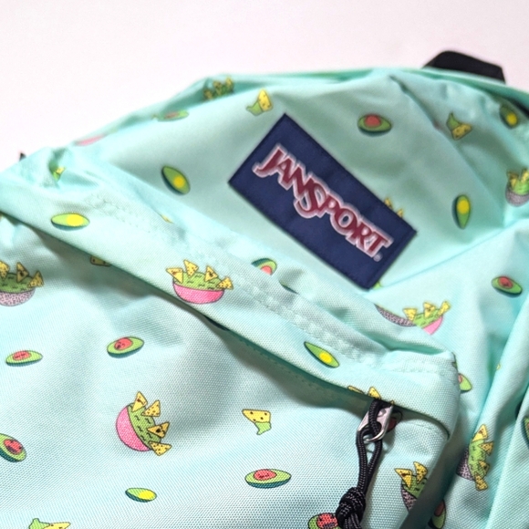 JanSport Superbreak One Backpack - Avocado Party Print - Picture 3 of 10